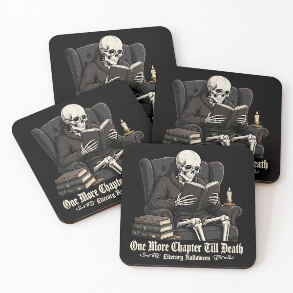 Item preview, One More Chapter Till Death Skeleton Bookish Reader Halloween designed and sold by Moad Fahim.