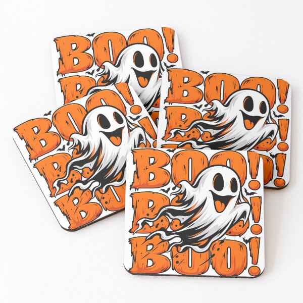 Aperçu de l'œuvre T-shirt Boo Boo Boo Fantôme Mignon Halloween Saison Effrayante créée et vendue par DesignArtist.ia.