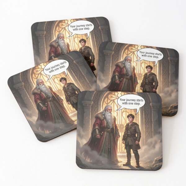 Item preview, Your Journey Starts With One Step Fantasy Art designed and sold by yosmosverse .
