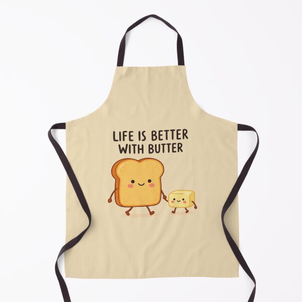 Item preview, Life Is Better With Butter | Cute Toast & Butter Food Art designed and sold by MrDev.