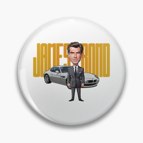 Item preview, A funny caricature of Pierce Brosnan designed and sold by vectorlove.