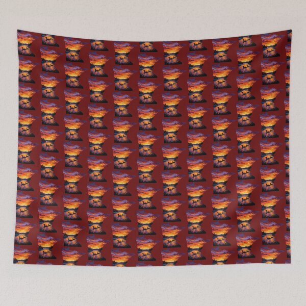 Item preview, Minnesota Sunset with Loons on a Calm Northern Lake Silhouette designed and sold by FrozenFits.