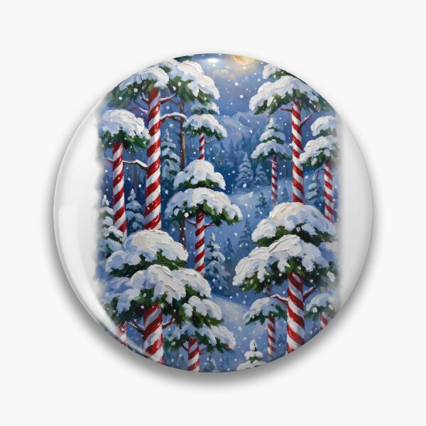 Item preview, Happy Little Candy Cane Forest - Bob Ross Fan Art Holiday Tee designed and sold by KERK Art and Design.