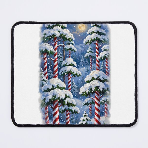 Item preview, Happy Little Candy Cane Forest - Bob Ross Fan Art Holiday Tee designed and sold by KERK Art and Design.