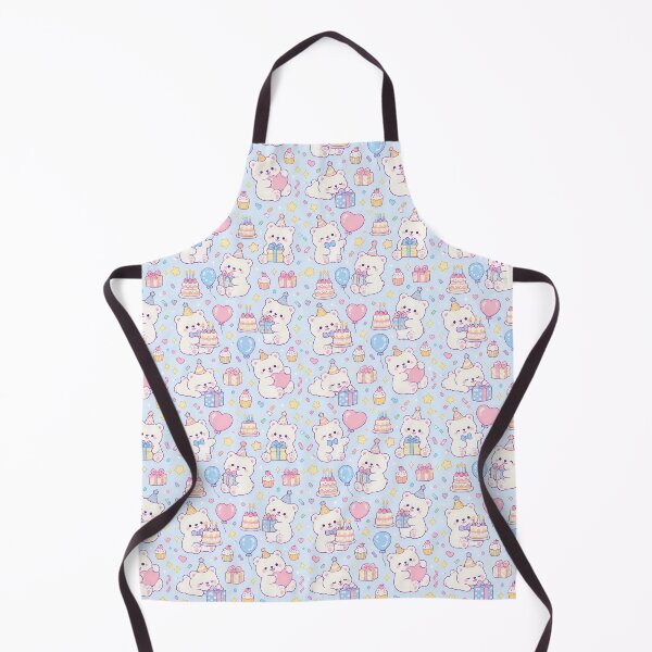 Item preview, Cute Birthday Polar Bear Pastel Kawaii Party Pattern designed and sold by Soft Berry Studio.