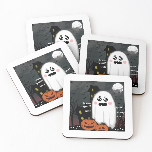 Item preview, Boo Ghost Scary Spooky But Still Kawaii Cute designed and sold by WillowerStudio.