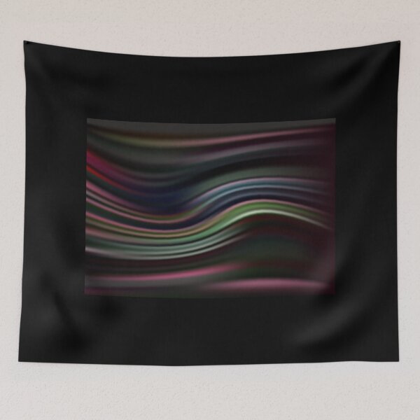 Item preview, Abstract black modern wavy flowing silk satin background designed and sold by fuzzyfox.
