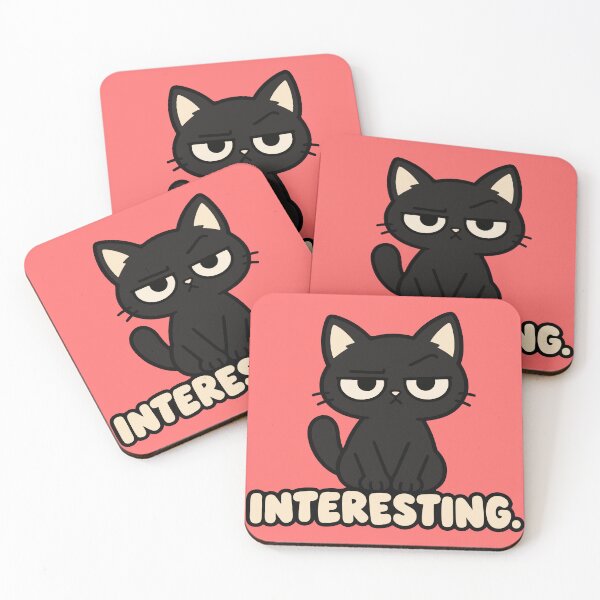 Item preview, Interesting Funny Black Cat – Unimpressed Cat designed and sold by MewMade.