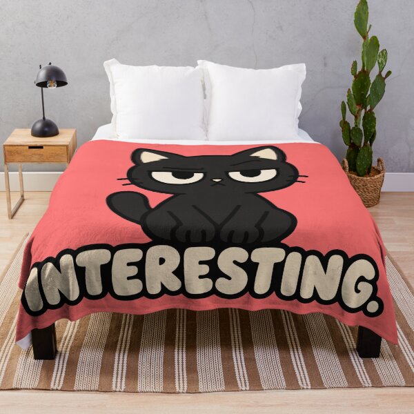 Item preview, Interesting Funny Black Cat – Unimpressed Cat designed and sold by MewMade.