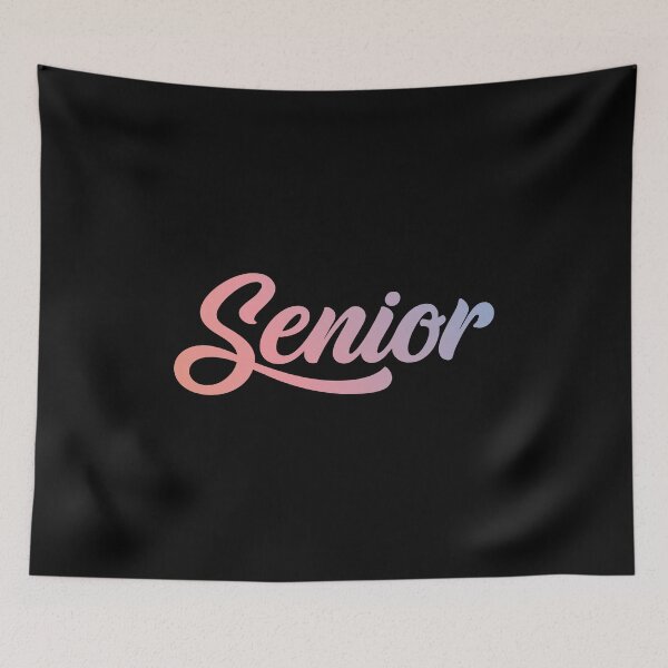 Item preview, Pastel Gradient Senior Script Typography Design designed and sold by AhmedZouita.