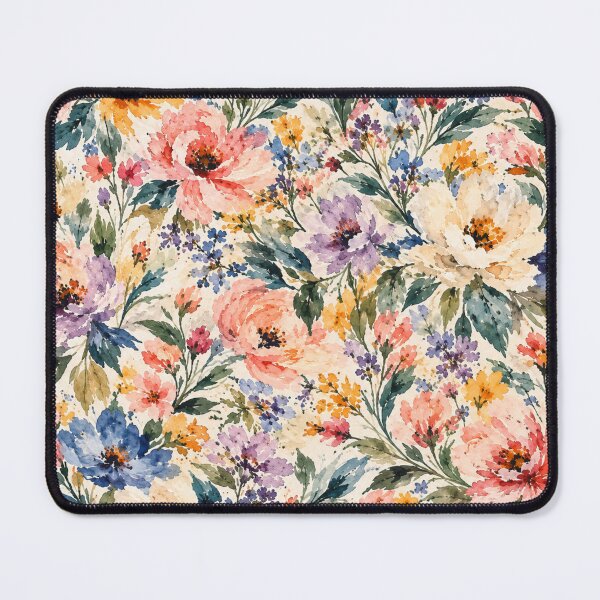 Item preview, Romantic Watercolor Wildflower Garden Pattern designed and sold by VibnWalls.