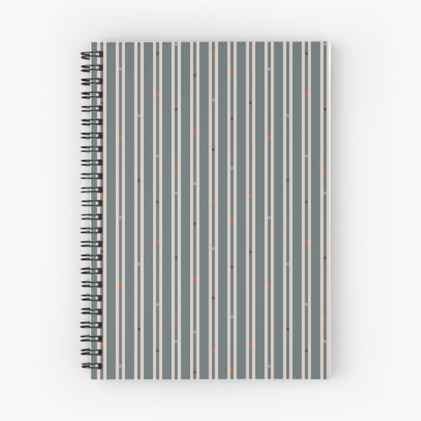 Item preview, Contemporary Heritage Dotted Stripe - Orange teal burgundy & white designed and sold by pakanta.