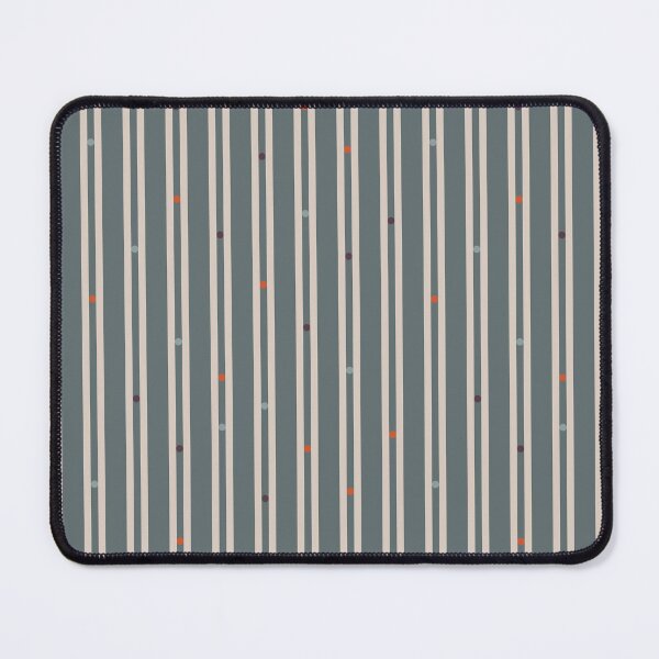 Item preview, Contemporary Heritage Dotted Stripe - Orange teal burgundy & white designed and sold by pakanta.