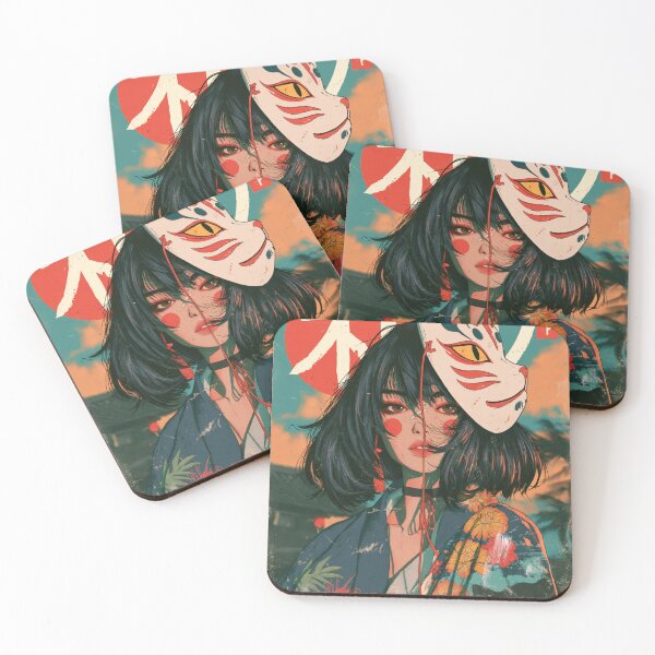 Item preview, Samurai Warriors Poster | Japanese Fantasy Art Print Red Aesthetic designed and sold by Affiches29 Animé .