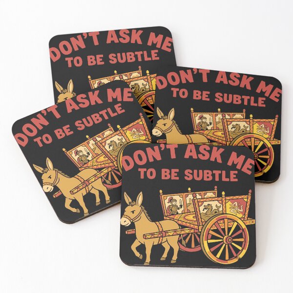 Item preview, Sicilian Cart Don't Ask Me To Be Subtle designed and sold by MarianneFrank.