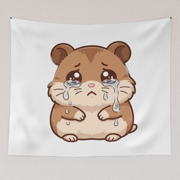 Item preview, cute crying Hamester sad Tears designed and sold by Artistprinter.