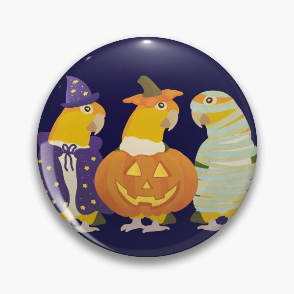 Item preview, Halloween White Bellied Caique Illustration  designed and sold by FandomizedRose.