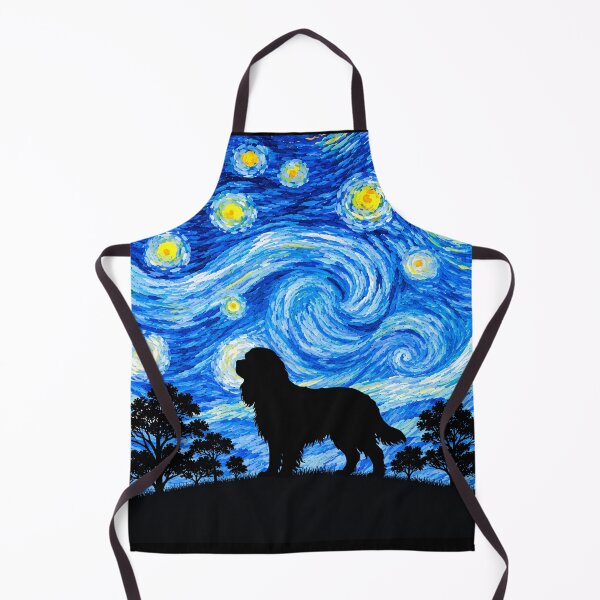 Item preview, Funny Cockalier Dog Starry Night Painting Moon Star Mom Dad Kids designed and sold by FurryHavenPH.