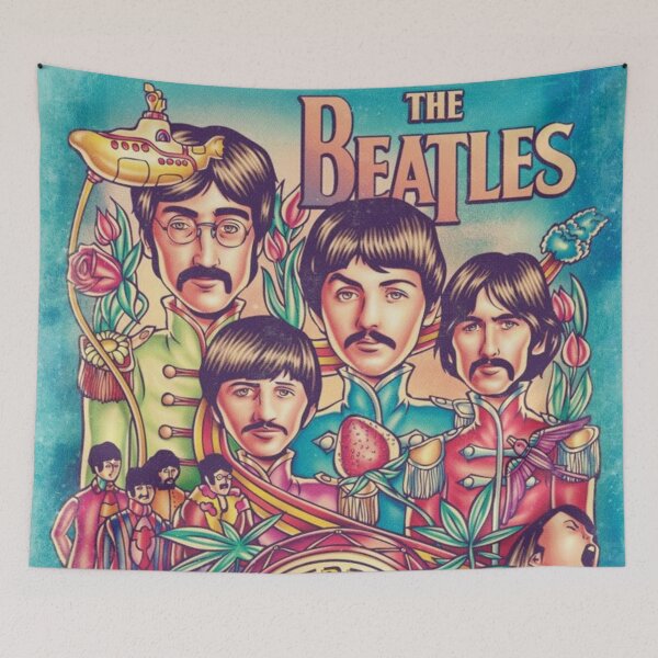 Item preview, The Beatles Original Custom Vintage Music Band Tee Unique Poster Wall Art designed and sold by Cool Robot Bro..
