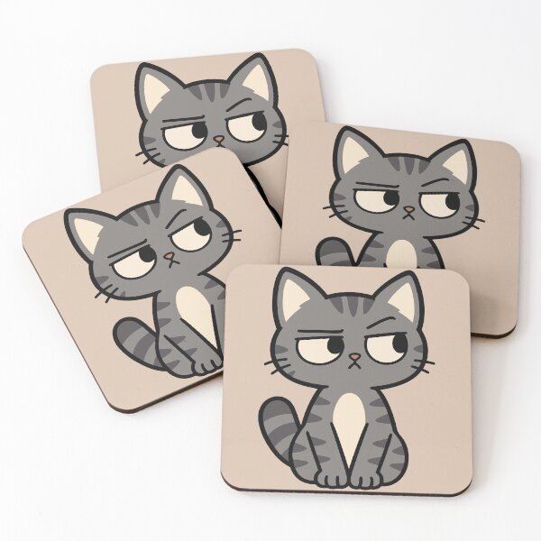 Item preview, Unimpressed Gray Tabby Cat – Funny Cat Expression designed and sold by MewMade.