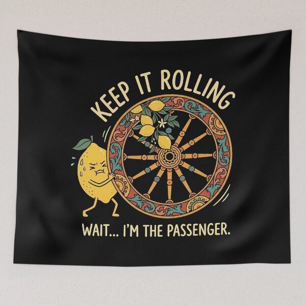 Item preview, Keep It Rolling Funny Sicilian Lemon Cart designed and sold by MarianneFrank.