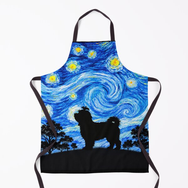 Item preview, Funny Coton de Tulear Dog Starry Night Painting Moon Star Mom Dad Kids designed and sold by FurryHavenPH.