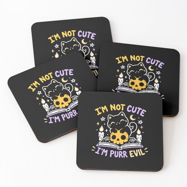 Item preview, I'm not cute. I'm purr evil designed and sold by iagorfrost.