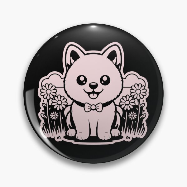 Item preview, Cute Fluffy Puppy with Bow Tie and Flowers designed and sold by AhmedZouita.