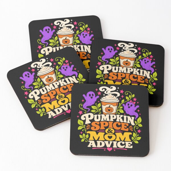 Item preview, Pumpkin Spice & Mom Advice Cute Fall Coffee Ghosts designed and sold by shirt-hard-top1.