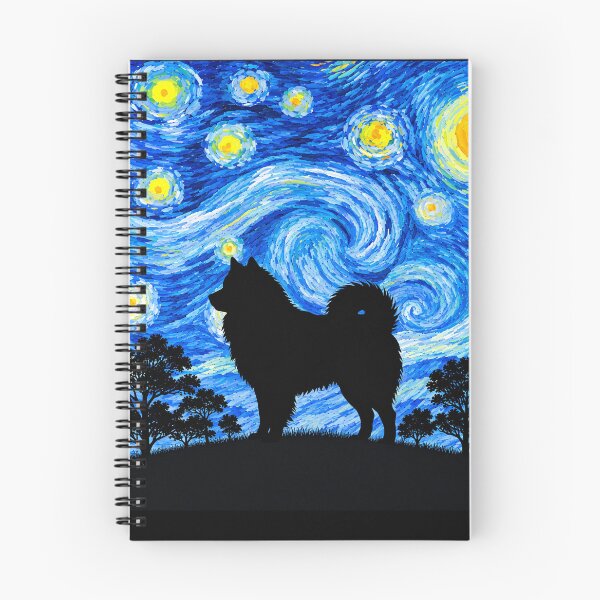Item preview, Funny Eurasier Dog Starry Night Painting Moon Star Mom Dad Kids designed and sold by FurryHavenPH.