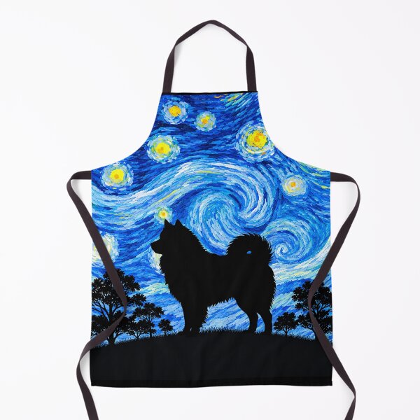Item preview, Funny Eurasier Dog Starry Night Painting Moon Star Mom Dad Kids designed and sold by FurryHavenPH.