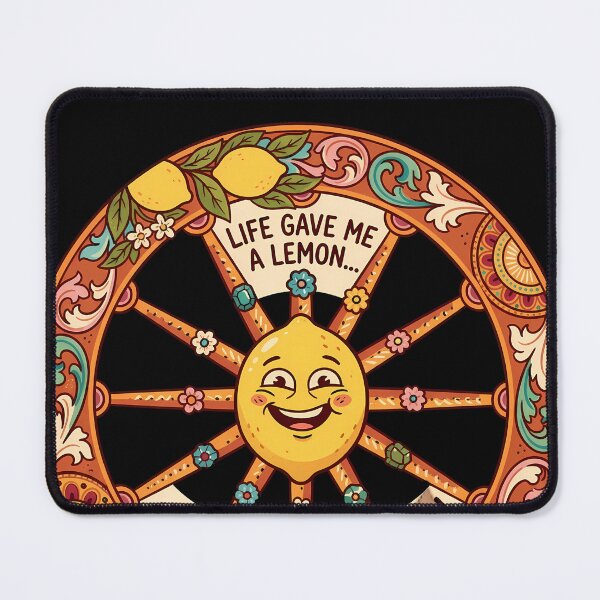 Item preview, Sicilian Cart Wheel Life Gave Me A Lemon designed and sold by MarianneFrank.