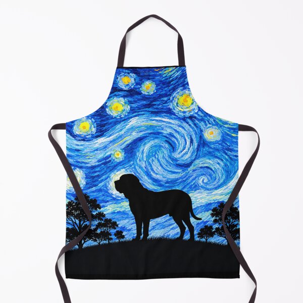 Item preview, Funny Fila Brasileiro Dog Starry Night Painting Moon Star Mom Dad Kids designed and sold by FurryHavenPH.