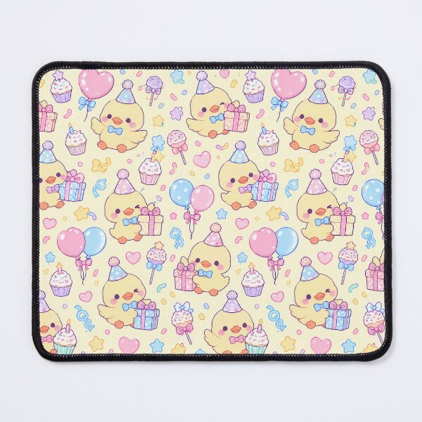 Item preview, Kawaii Birthday Duckling Pattern designed and sold by Soft Berry Studio.