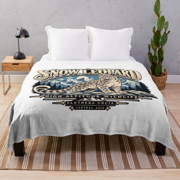 Item preview, Snow Leopard — High Altitude Wildlife Vintage Mountain designed and sold by GingaArt.