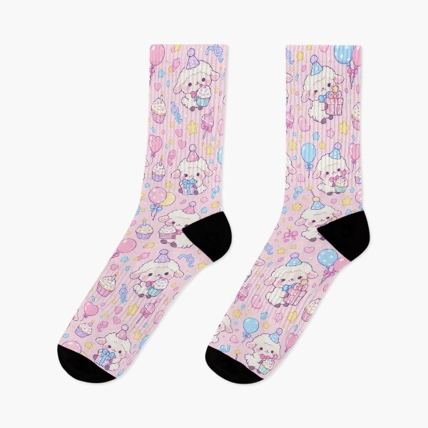 Item preview, Kawaii Birthday Lamb Pattern designed and sold by Soft Berry Studio.