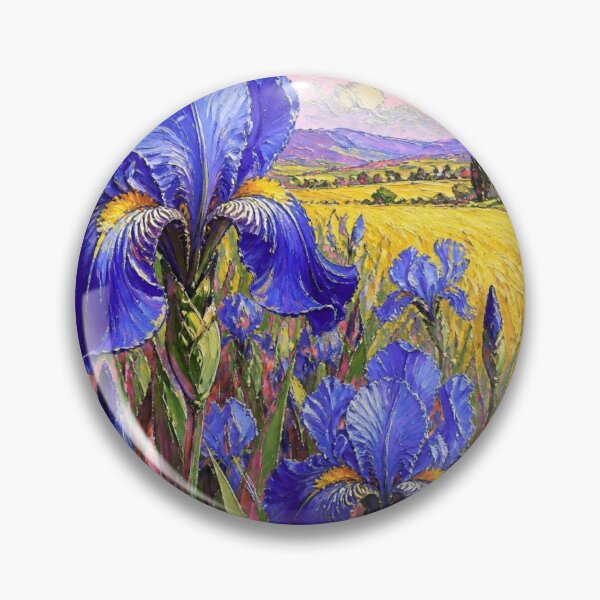 Item preview, Blue Irises in a Summer Field designed and sold by FlowerSeller1.