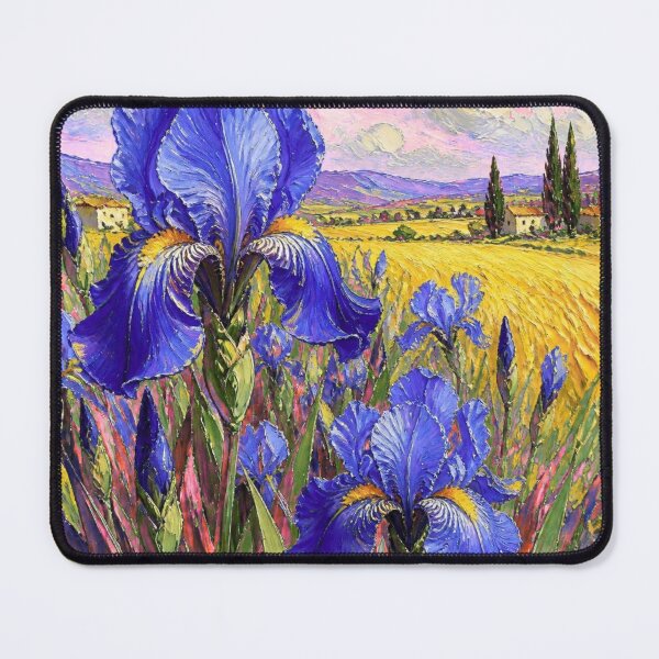 Item preview, Blue Irises in a Summer Field designed and sold by FlowerSeller1.