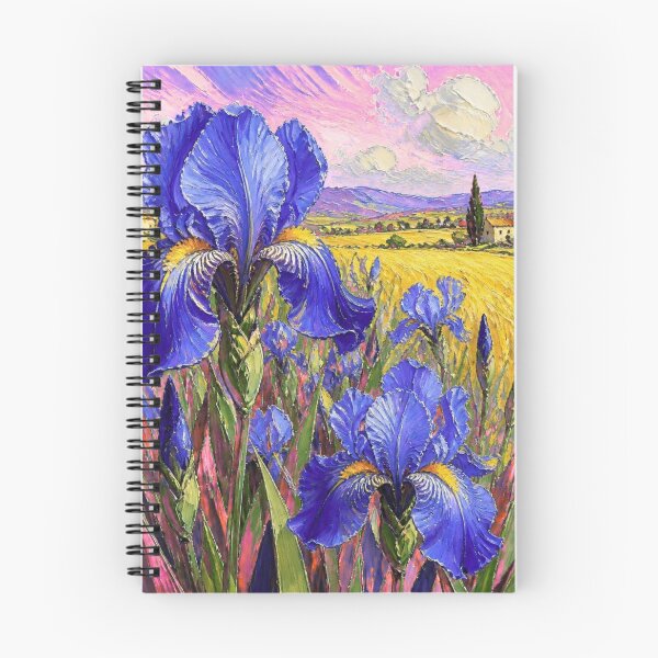 Item preview, Blue Irises in a Summer Field designed and sold by FlowerSeller1.