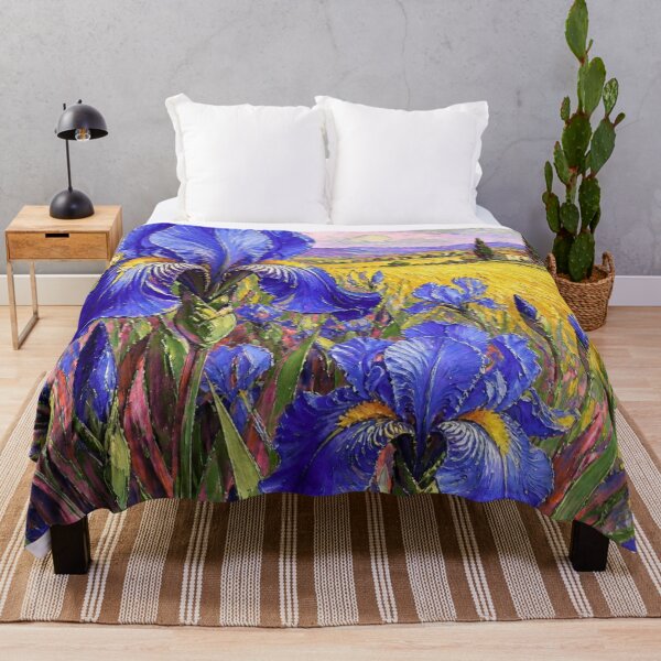 Item preview, Blue Irises in a Summer Field designed and sold by FlowerSeller1.