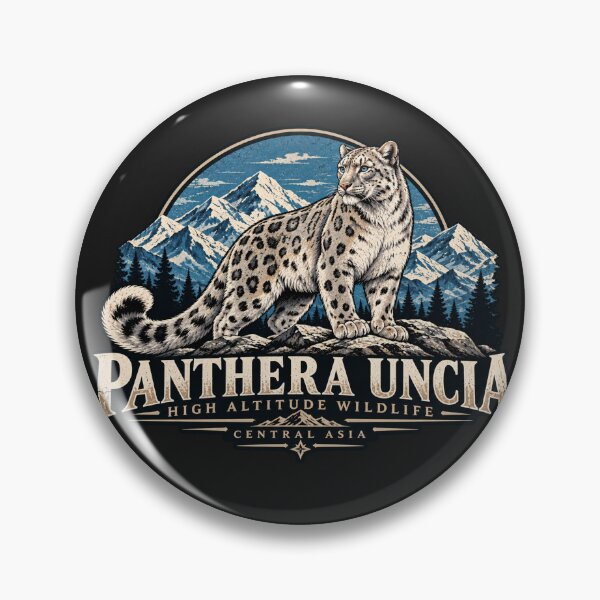 Item preview, Panthera Uncia — Snow Leopard High Altitude Wildlife Vintage Mountain designed and sold by GingaArt.