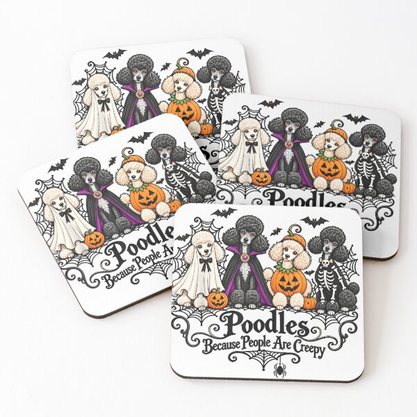 Item preview, Poodles Because People are Creepy Halloween Dogs costume designed and sold by LASTIQUE-dd.