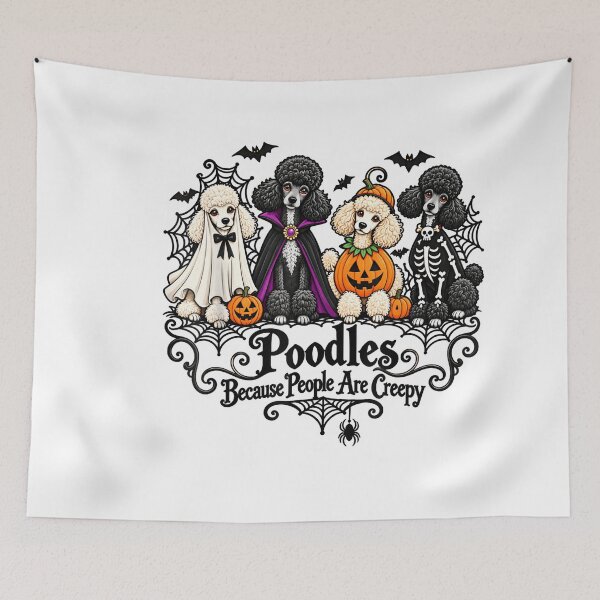 Item preview, Poodles Because People are Creepy Halloween Dogs costume designed and sold by LASTIQUE-dd.