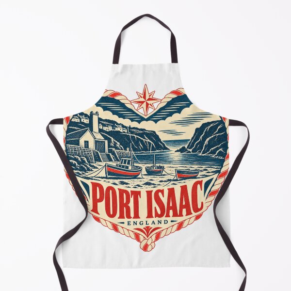 Item preview, Port Isaac England Travel Souvenir Nautical Woodcut Heart designed and sold by VisualArtsOasis.