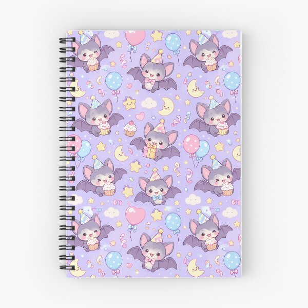 Item preview, Kawaii Birthday Bat Pattern designed and sold by Soft Berry Studio.
