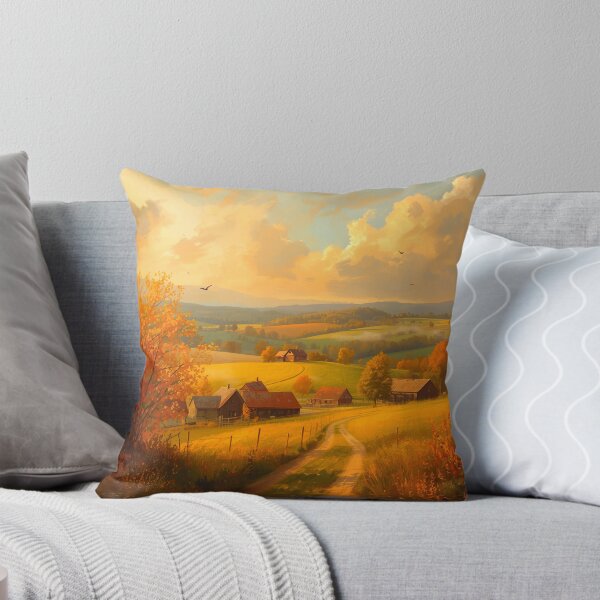 Item preview, Golden Autumn Countryside Landscape Art | Rustic Fall Scenery Decor designed and sold by Specialdesign10.