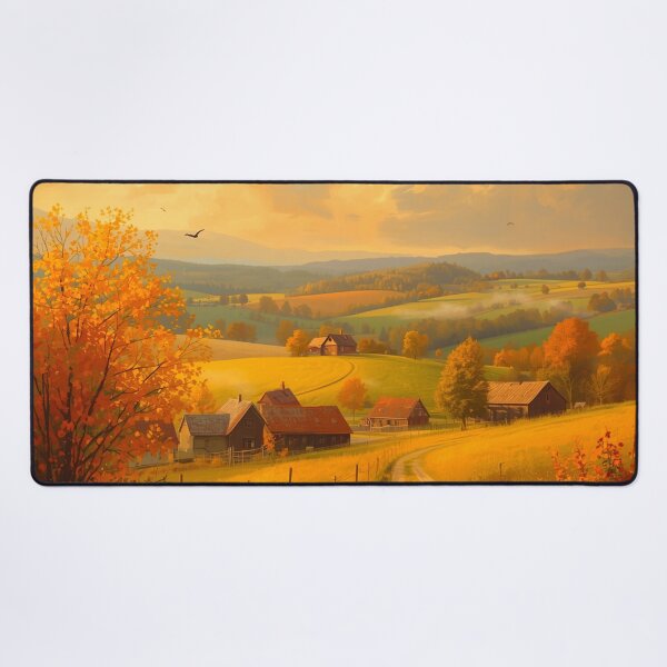 Item preview, Golden Autumn Countryside Landscape Art | Rustic Fall Scenery Decor designed and sold by Specialdesign10.