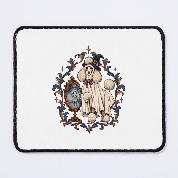 Item preview, Halloween Dogs Pets Vintage Poodle Witch Mirror designed and sold by calicito.