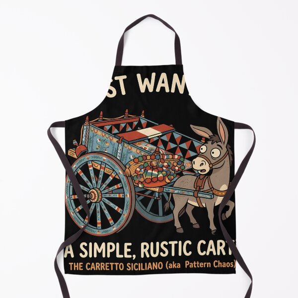 Item preview, Funny Carretto Siciliano Simple Rustic Cart designed and sold by MarianneFrank.
