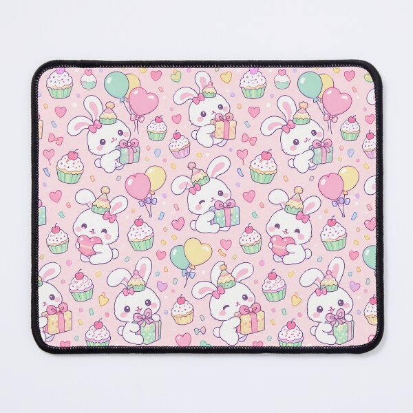 Item preview, Kawaii Birthday Rabbit Cupcake Pattern designed and sold by Soft Berry Studio.